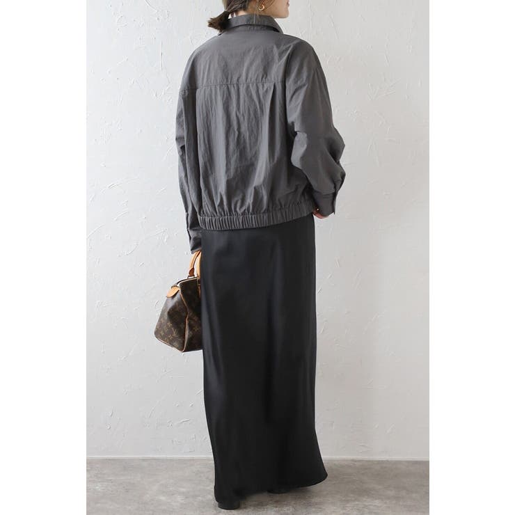 裾ギャザーナイロンミドルシャツジャケット 88-004245 | BONJOUR SAGAN | 詳細画像5 