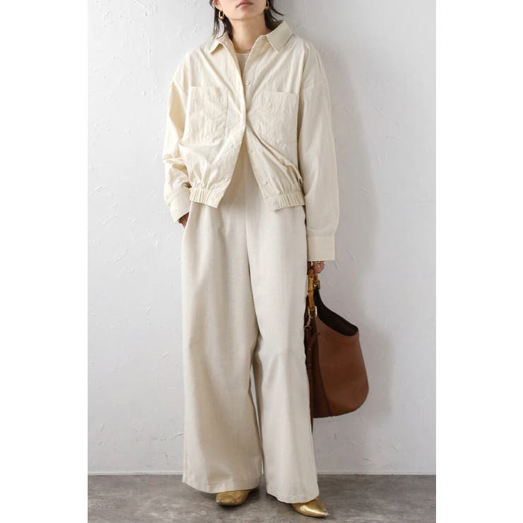 裾ギャザーナイロンミドルシャツジャケット 88-004245 | BONJOUR SAGAN | 詳細画像6 