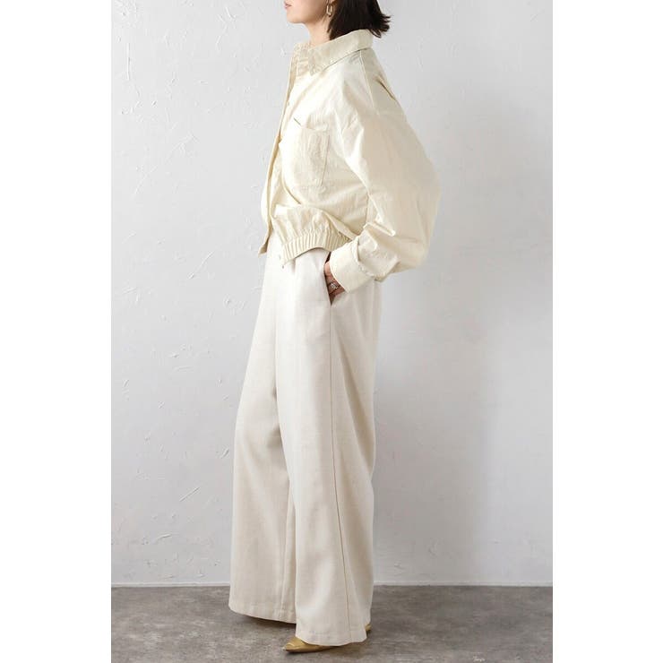 裾ギャザーナイロンミドルシャツジャケット 88-004245 | BONJOUR SAGAN | 詳細画像8 