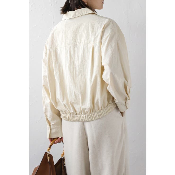 裾ギャザーナイロンミドルシャツジャケット 88-004245 | BONJOUR SAGAN | 詳細画像9 