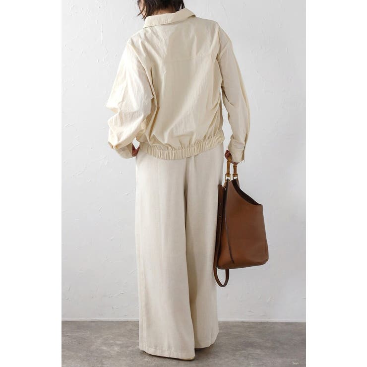 裾ギャザーナイロンミドルシャツジャケット 88-004245 | BONJOUR SAGAN | 詳細画像10 