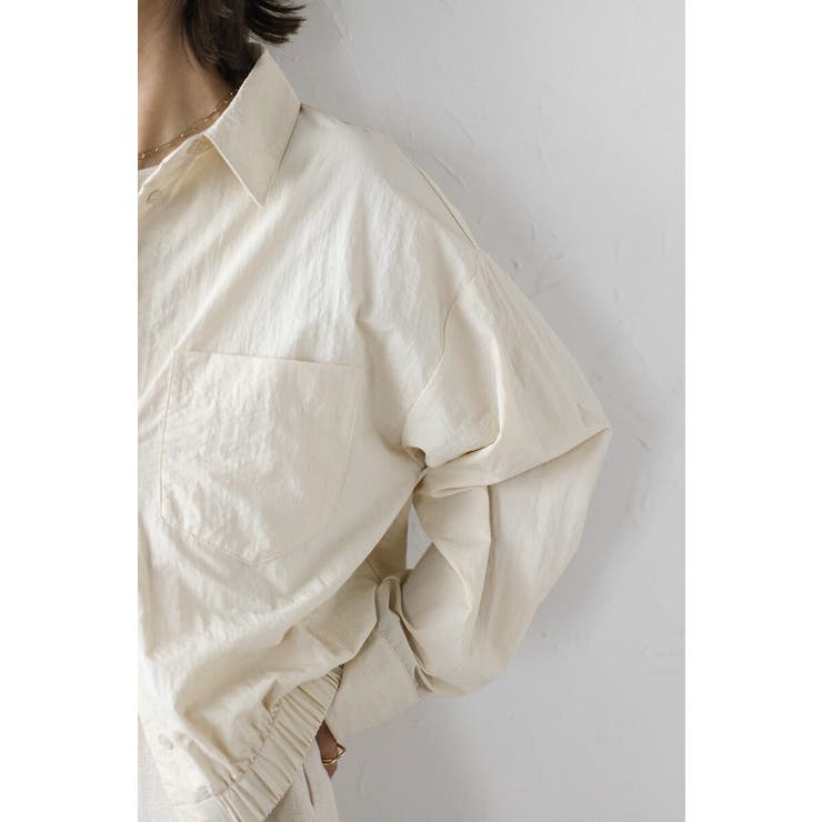 裾ギャザーナイロンミドルシャツジャケット 88-004245 | BONJOUR SAGAN | 詳細画像12 