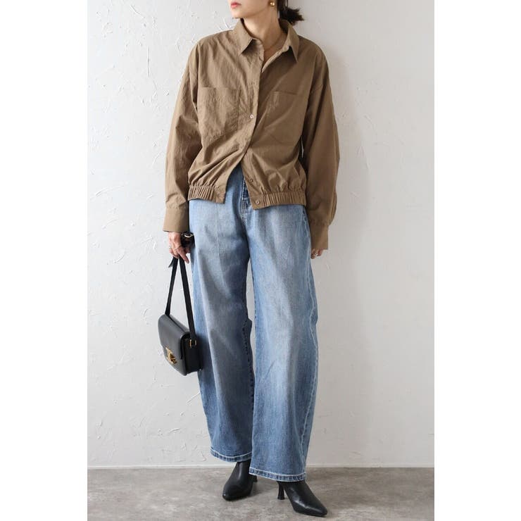 裾ギャザーナイロンミドルシャツジャケット 88-004245 | BONJOUR SAGAN | 詳細画像17 