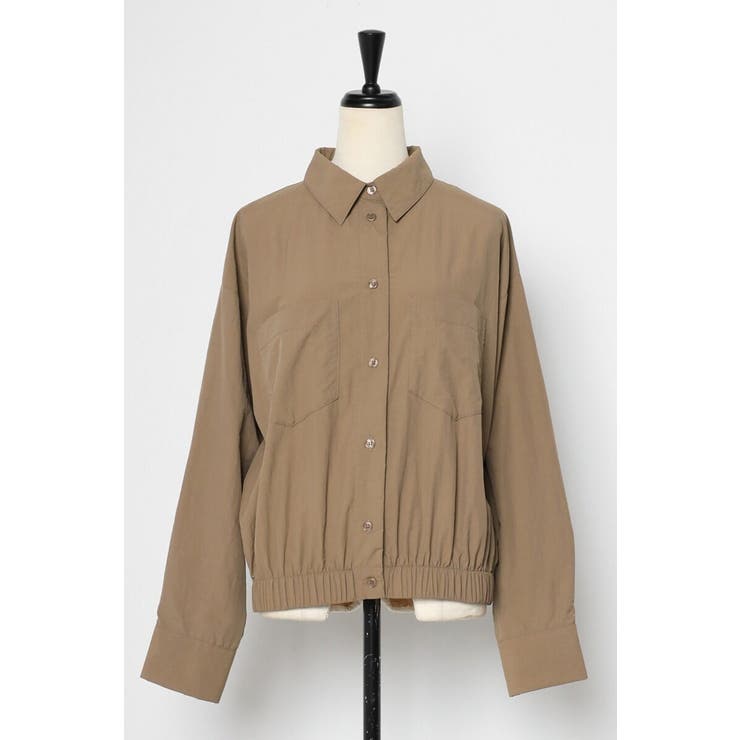 裾ギャザーナイロンミドルシャツジャケット 88-004245 | BONJOUR SAGAN | 詳細画像26 