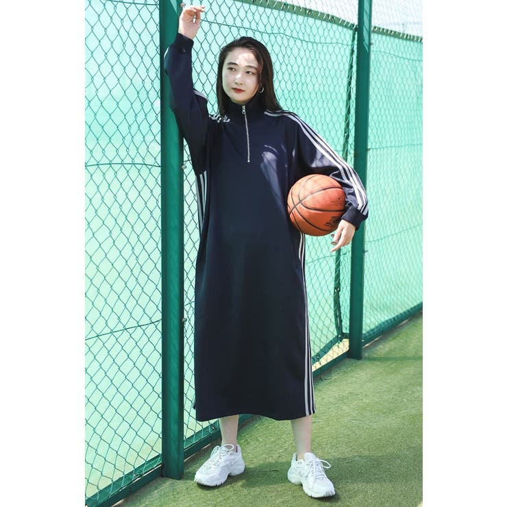 DARK-NAVY | トラックワンピース 88-004246 | BONJOUR SAGAN