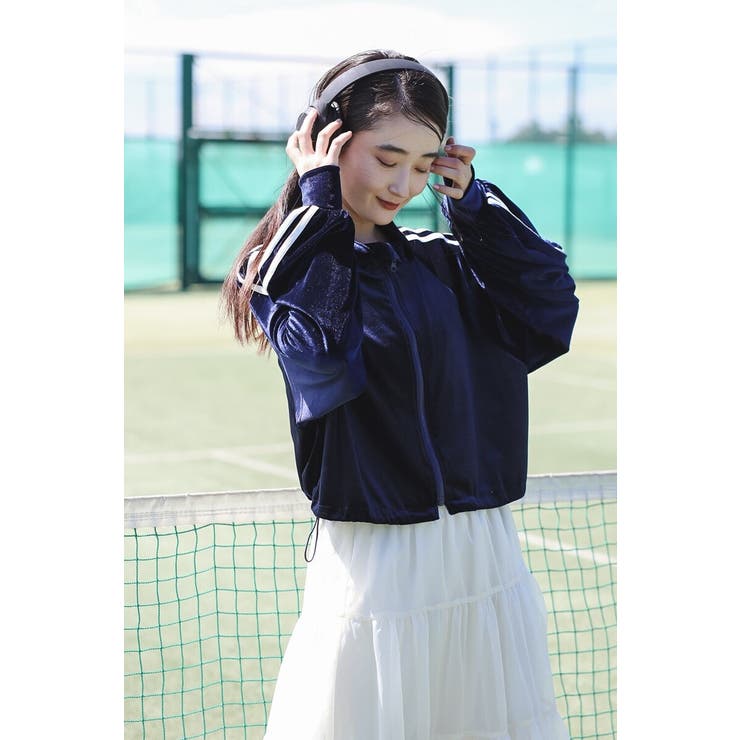 裾ドロストクロップド丈トラックジャケット 88-004247 | BONJOUR SAGAN | 詳細画像5 