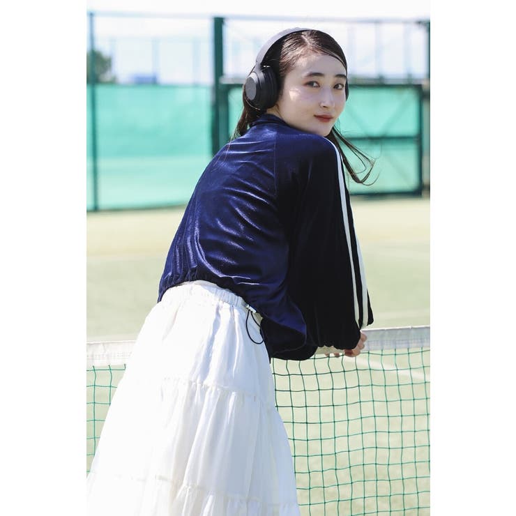 裾ドロストクロップド丈トラックジャケット 88-004247 | BONJOUR SAGAN | 詳細画像6 