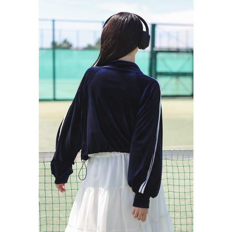 裾ドロストクロップド丈トラックジャケット 88-004247 | BONJOUR SAGAN | 詳細画像7 