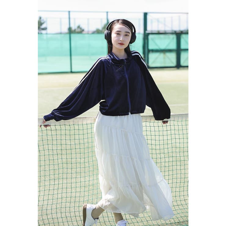 裾ドロストクロップド丈トラックジャケット 88-004247 | BONJOUR SAGAN | 詳細画像8 