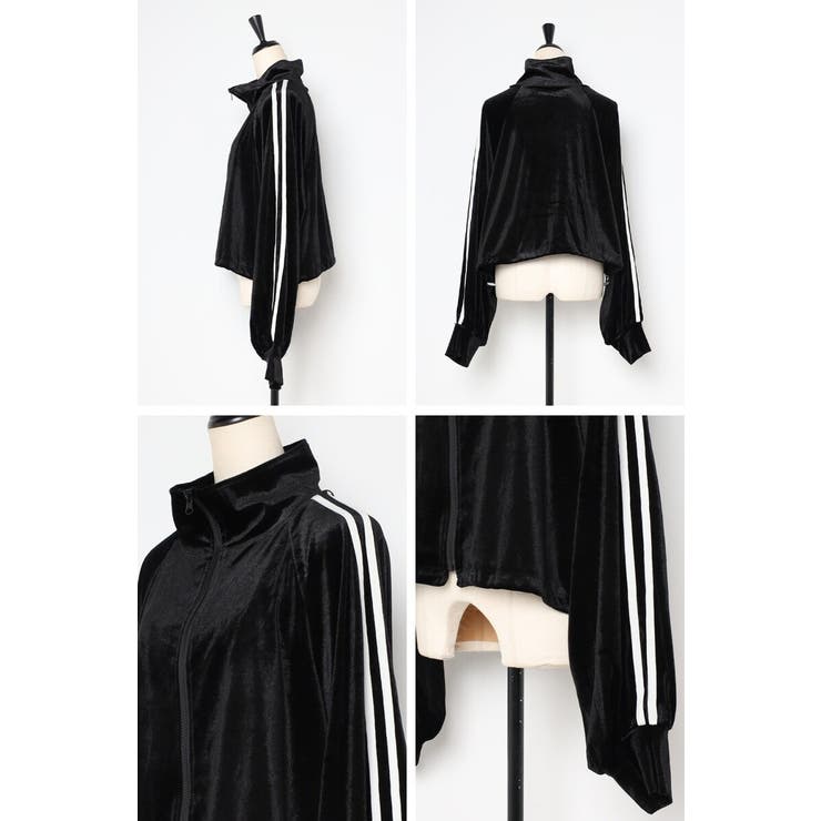 裾ドロストクロップド丈トラックジャケット 88-004247 | BONJOUR SAGAN | 詳細画像20 