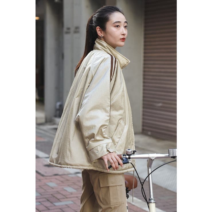 グロッシーナイロンタフタブルゾン 88-004248 | BONJOUR SAGAN | 詳細画像2 