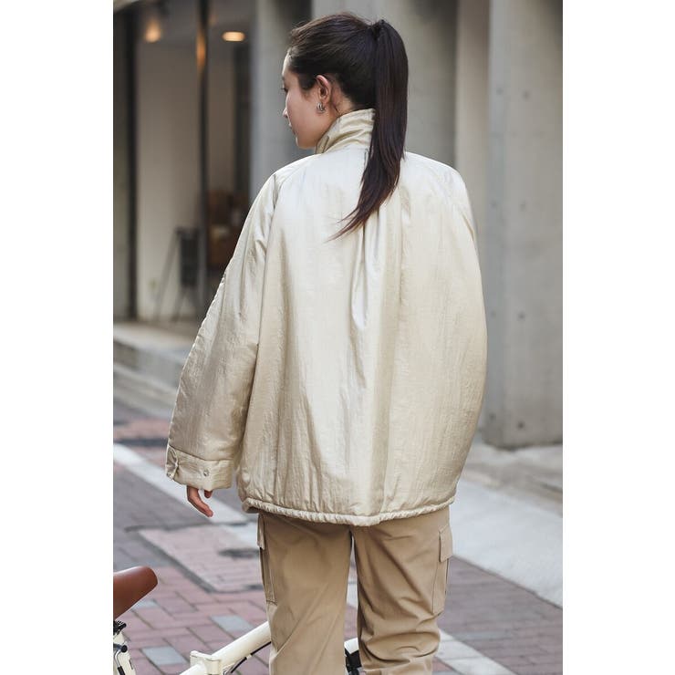 グロッシーナイロンタフタブルゾン 88-004248 | BONJOUR SAGAN | 詳細画像3 