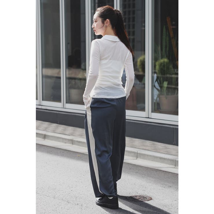 サイドラインマットサテンパンツ 88-004250 | BONJOUR SAGAN | 詳細画像14 