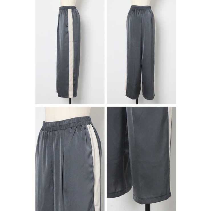 サイドラインマットサテンパンツ 88-004250 | BONJOUR SAGAN | 詳細画像16 