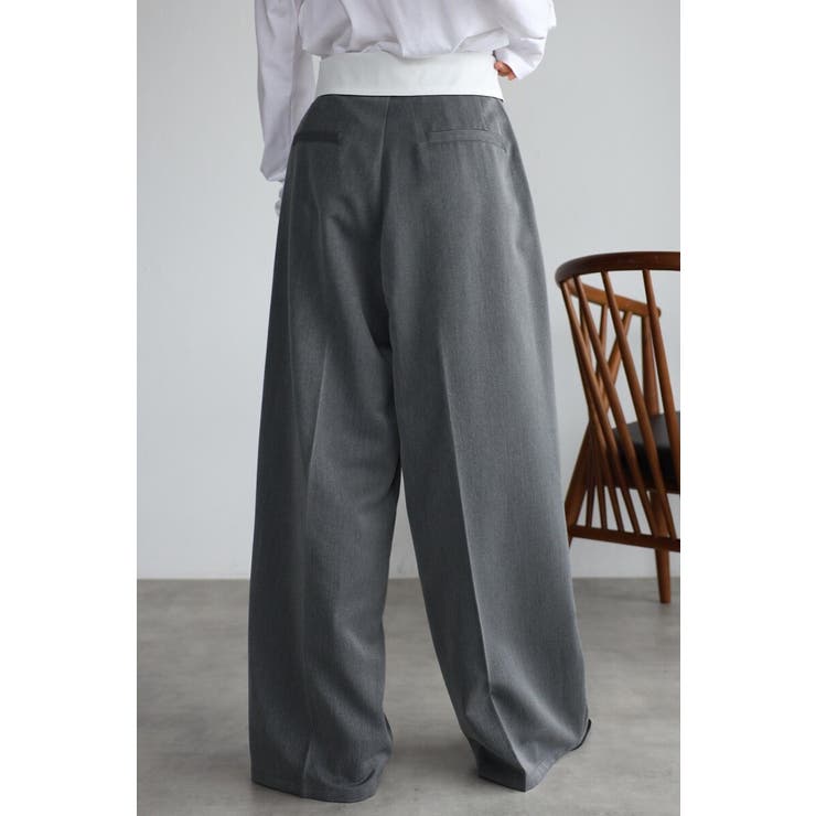 flap waist pants / 折返しウエストパンツ 88-004253 | BONJOUR SAGAN | 詳細画像4 
