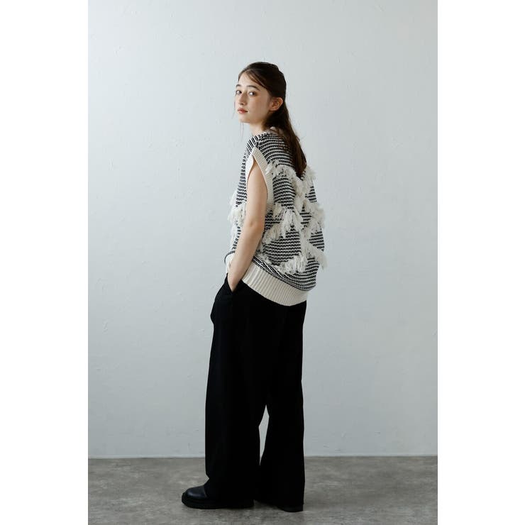 fringe design knit | BONJOUR SAGAN | 詳細画像10 