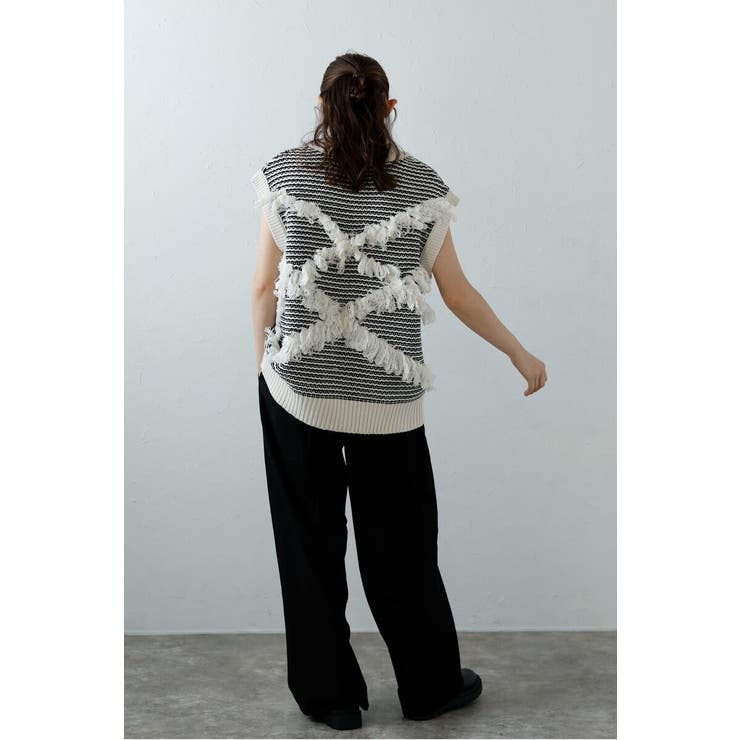 fringe design knit | BONJOUR SAGAN | 詳細画像11 