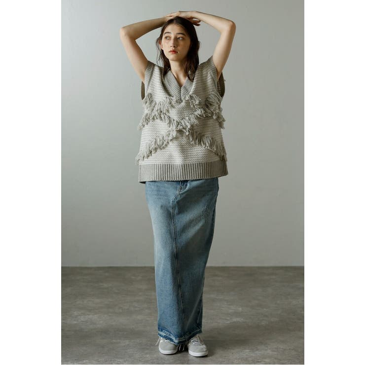 fringe design knit | BONJOUR SAGAN | 詳細画像19 