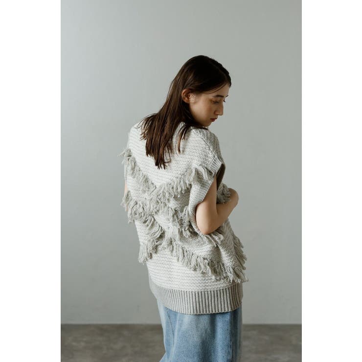 fringe design knit | BONJOUR SAGAN | 詳細画像26 