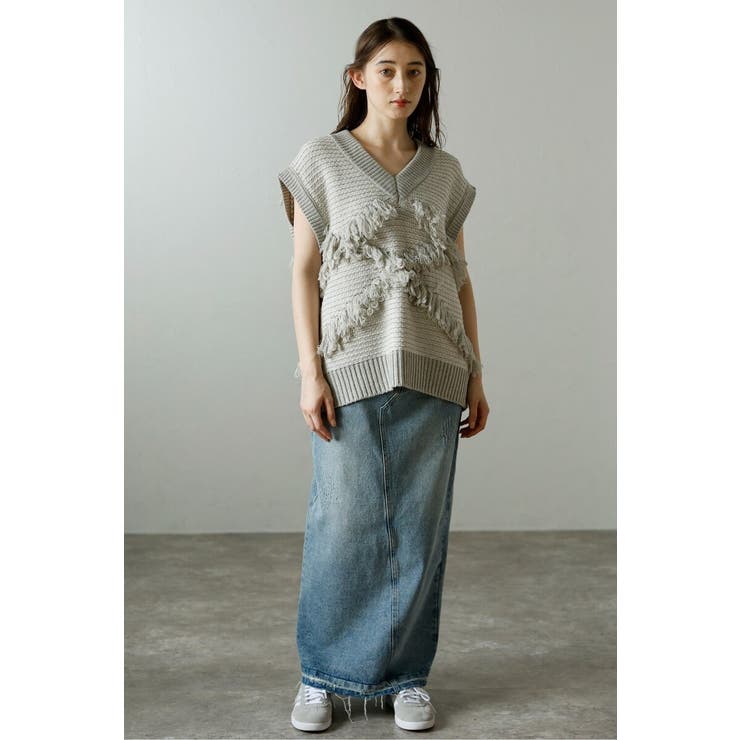 fringe design knit | BONJOUR SAGAN | 詳細画像30 