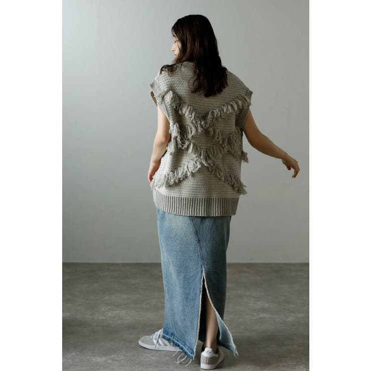 fringe design knit | BONJOUR SAGAN | 詳細画像31 