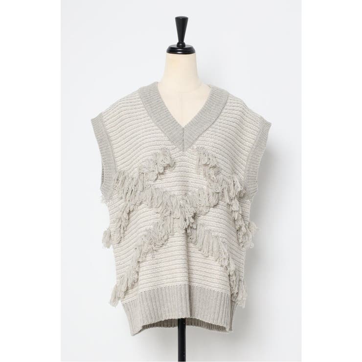 fringe design knit | BONJOUR SAGAN | 詳細画像35 