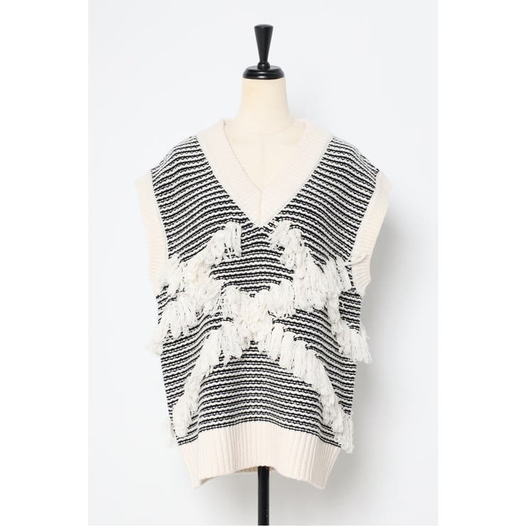 fringe design knit | BONJOUR SAGAN | 詳細画像36 