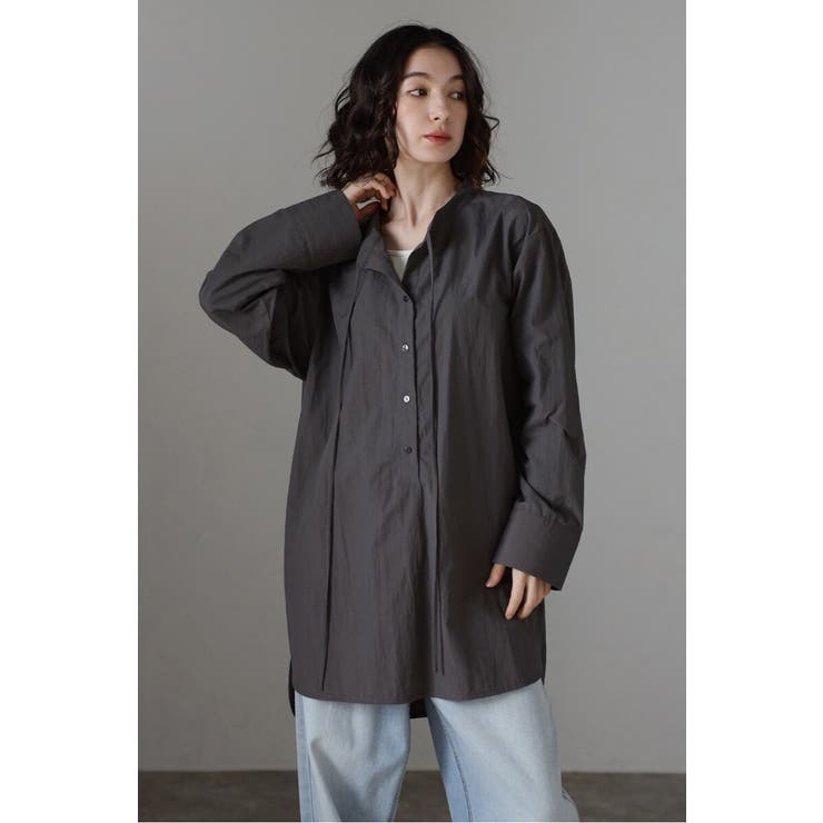 ノーカラーリボンチュニック 88-004264 | BONJOUR SAGAN | 詳細画像2 