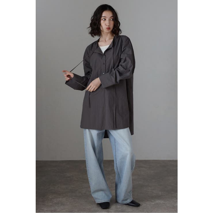 ノーカラーリボンチュニック 88-004264 | BONJOUR SAGAN | 詳細画像3 