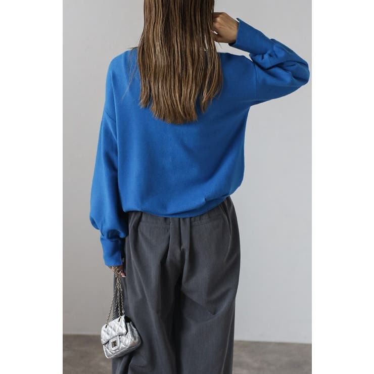 前後2WAYボリュームスリーブ裾タック静電気防止ニット 88-004265 | BONJOUR SAGAN | 詳細画像12 