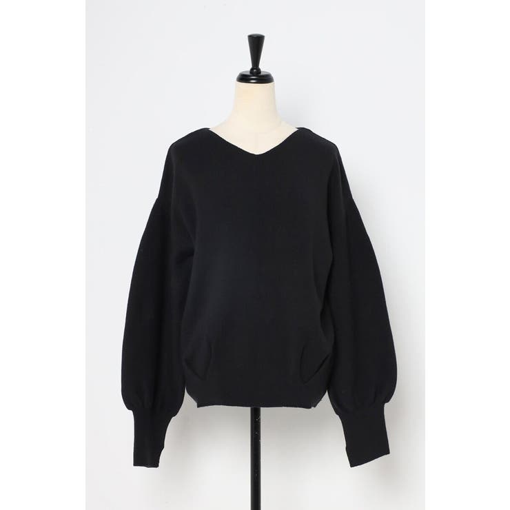 前後2WAYボリュームスリーブ裾タック静電気防止ニット 88-004265 | BONJOUR SAGAN | 詳細画像36 