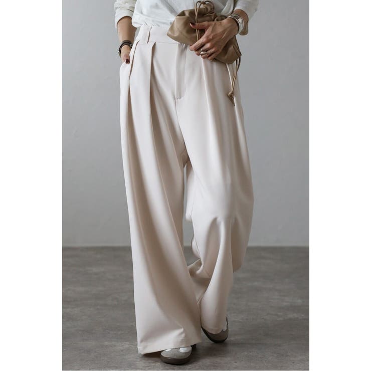 ツータックワイドパンツ 88-004270 | BONJOUR SAGAN | 詳細画像2 