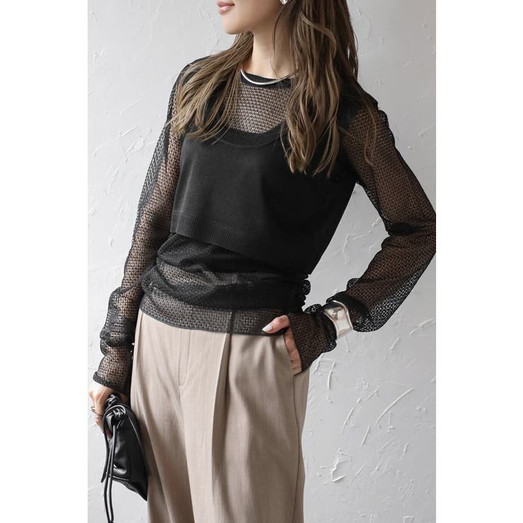 メタリックシアーニットセット 88-004272 | BONJOUR SAGAN | 詳細画像9 