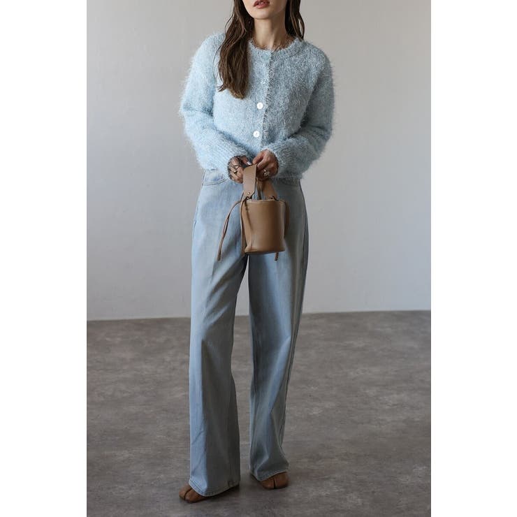 前後2WAYシャギークルーネックカーディガン 88-004275 | BONJOUR SAGAN | 詳細画像3 