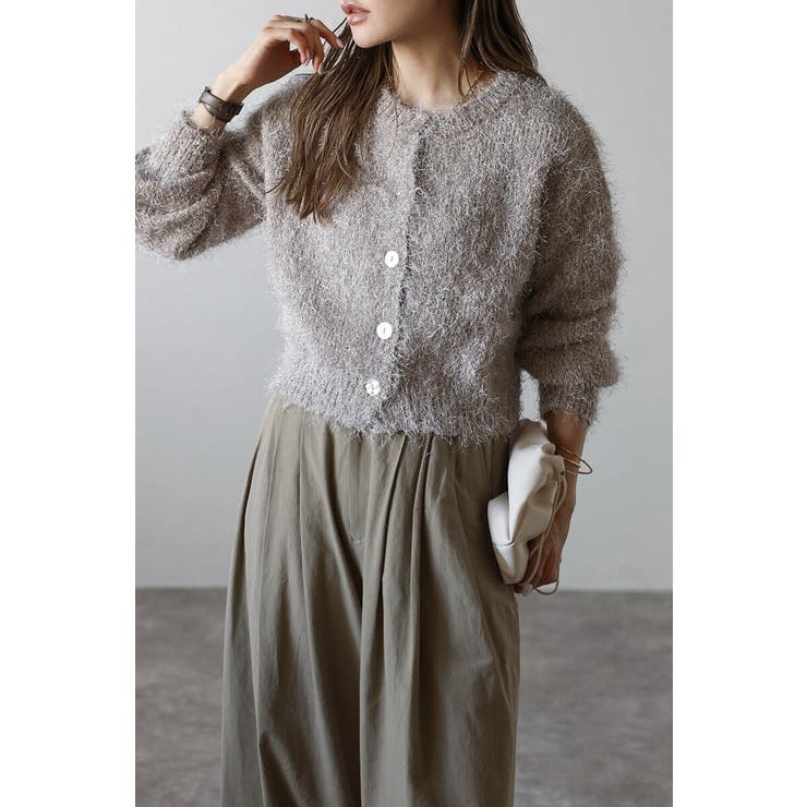 前後2WAYシャギークルーネックカーディガン 88-004275 | BONJOUR SAGAN | 詳細画像11 