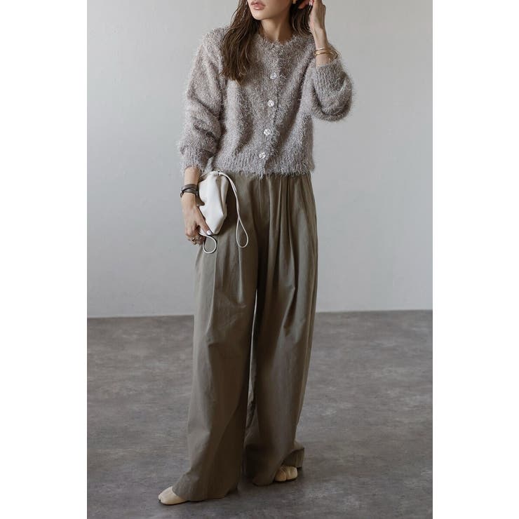 前後2WAYシャギークルーネックカーディガン 88-004275 | BONJOUR SAGAN | 詳細画像14 