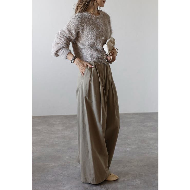 前後2WAYシャギークルーネックカーディガン 88-004275 | BONJOUR SAGAN | 詳細画像15 