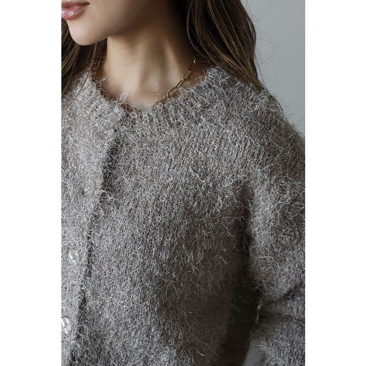 前後2WAYシャギークルーネックカーディガン 88-004275 | BONJOUR SAGAN | 詳細画像17 