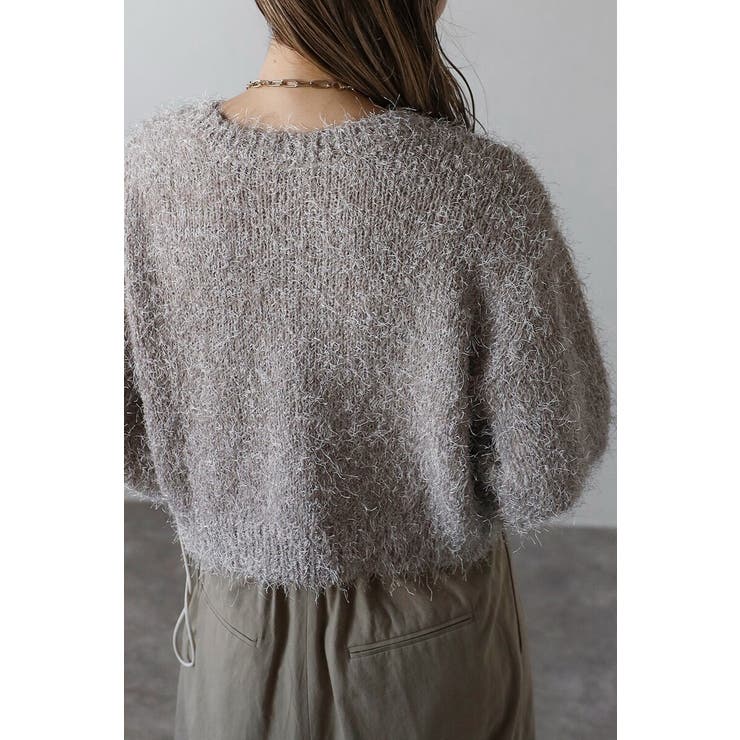 前後2WAYシャギークルーネックカーディガン 88-004275 | BONJOUR SAGAN | 詳細画像19 