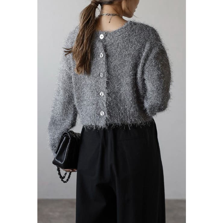 前後2WAYシャギークルーネックカーディガン 88-004275 | BONJOUR SAGAN | 詳細画像22 