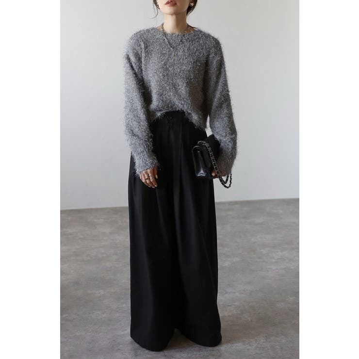 前後2WAYシャギークルーネックカーディガン 88-004275 | BONJOUR SAGAN | 詳細画像23 