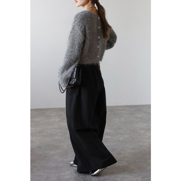 前後2WAYシャギークルーネックカーディガン 88-004275 | BONJOUR SAGAN | 詳細画像24 