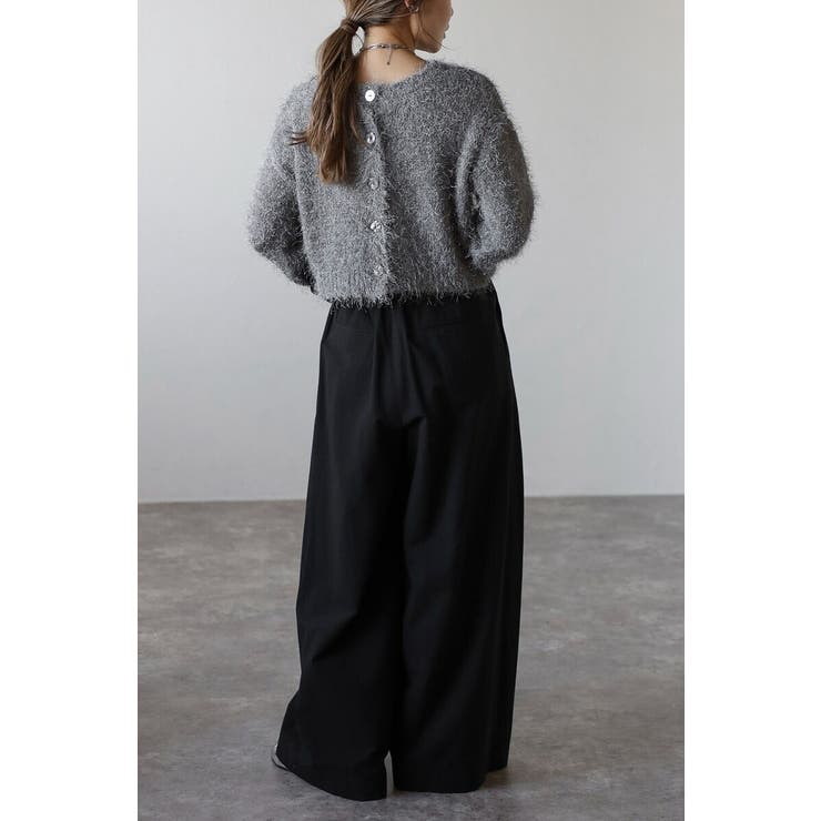 前後2WAYシャギークルーネックカーディガン 88-004275 | BONJOUR SAGAN | 詳細画像25 