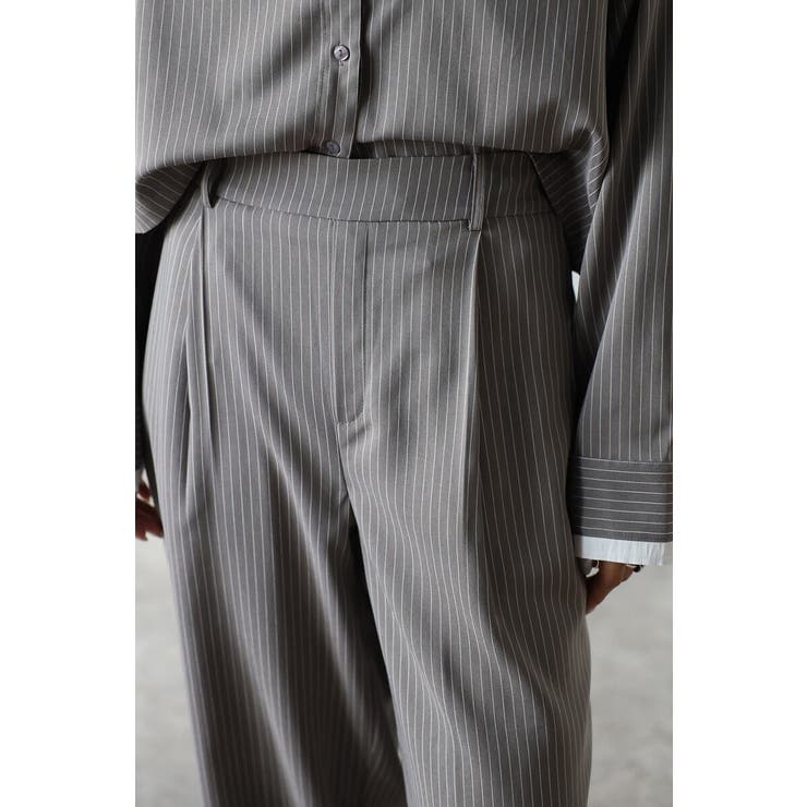 ピンストライプタックワイドパンツ 88-004276 | BONJOUR SAGAN | 詳細画像7 