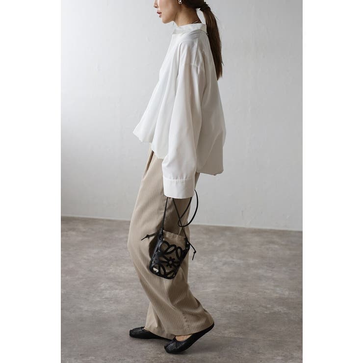 ピンストライプタックワイドパンツ 88-004276 | BONJOUR SAGAN | 詳細画像12 