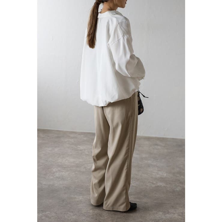 ピンストライプタックワイドパンツ 88-004276 | BONJOUR SAGAN | 詳細画像14 