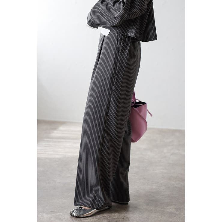ピンストライプタックワイドパンツ 88-004276 | BONJOUR SAGAN | 詳細画像16 
