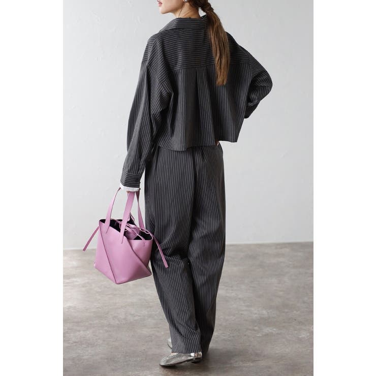 ピンストライプタックワイドパンツ 88-004276 | BONJOUR SAGAN | 詳細画像19 