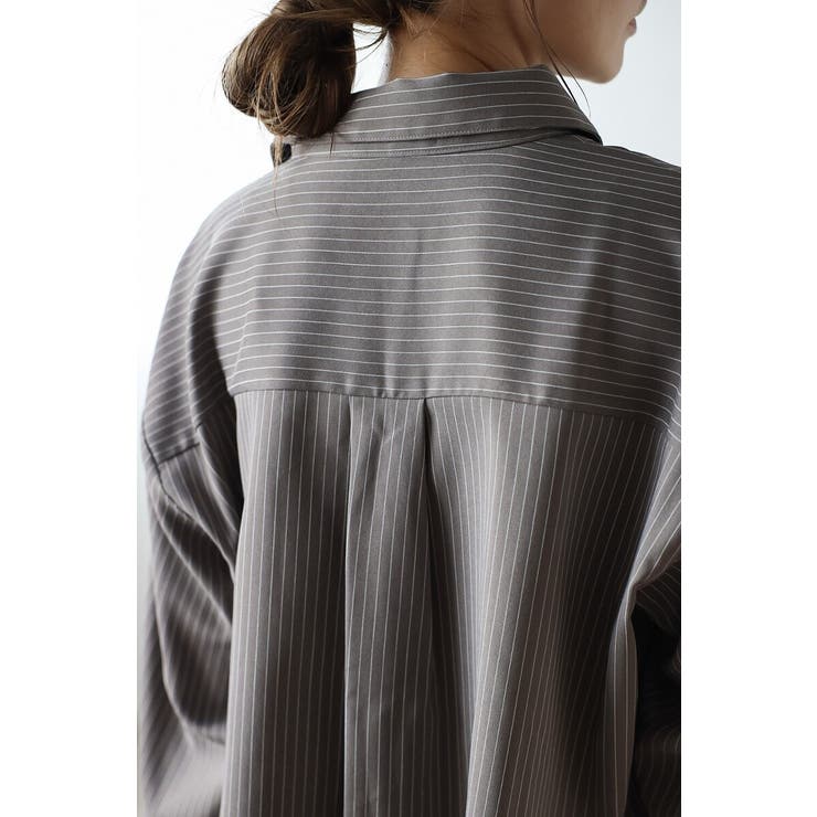 ピンストライプジェットポケットクロップドシャツ 88-004277 | BONJOUR SAGAN | 詳細画像16 