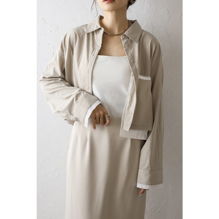 ジェットポケットクロップドシャツ 88-004278 | BONJOUR SAGAN | 詳細画像1 